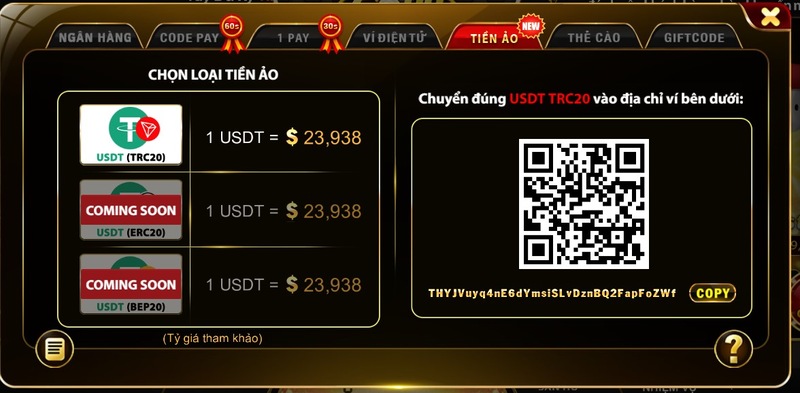 Hướng dẫn nạp tiền X8 Club