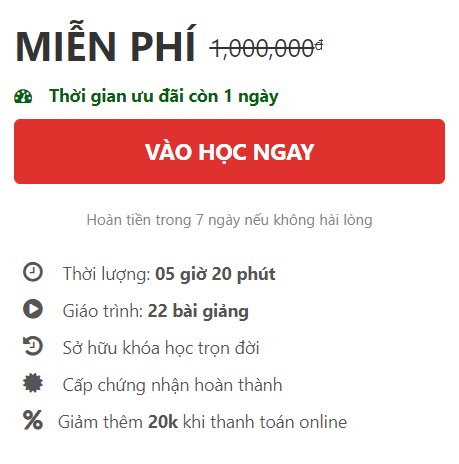 Khóa học Kiếm tiền online với Unica Affiliate